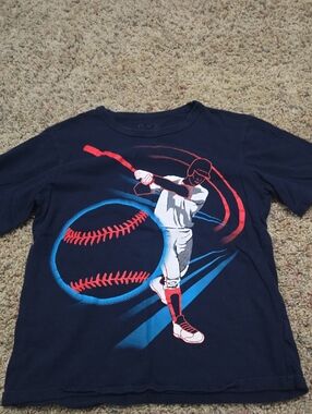 Boys Navy Baseball Graphic Tee - The Children's Place